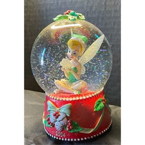 Disney Tinkerbell 2004 Christmas light up snow globe